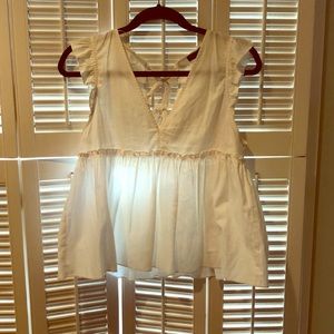 Zara ruffle sleeve top